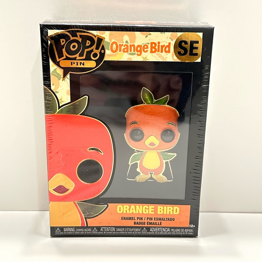 Disney Orange Bird Funko Pop pin 3" Pin‎  Boxed Enamel Limited Adventureland